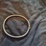 Vintage sterling silver bangle with cubic zirconia Image 4