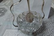 EPNS &amp; Glass Jam/Preserve Dish