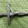 Vintage Rosary with Black Beads and Cross Image 3