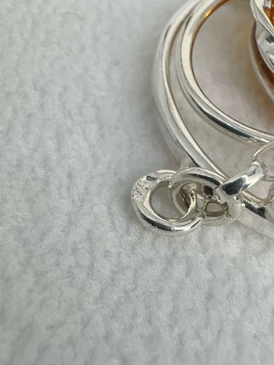 Silver bracelet Amber Solitaire Bracelet A Piece of Ancient Sunlight