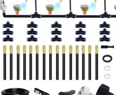 Drip Irrigation Kit Automatic Drip Irrigation System,  Bendable Garden Irrigation System, Garden Watering System Adjustable Bendable Nozzle Copper Sprayer System For Garden