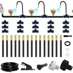 Drip Irrigation Kit Automatic Drip Irrigation System,  Bendable Garden Irrigation System, Garden Watering System Adjustable Bendable Nozzle Copper Sprayer System For Garden