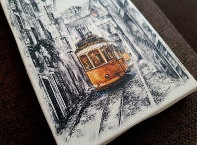 Lisbon Tram Canvas Wall Art