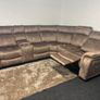 New Sand & Grey Hampton Electric Recliner Corner Sofa Image 2