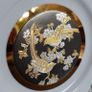 The Art of Chokin -  24kt Gold Trimmed Japanese 8" Ceramic Plate Image 3