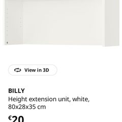IKEA Billy bookcase extensions