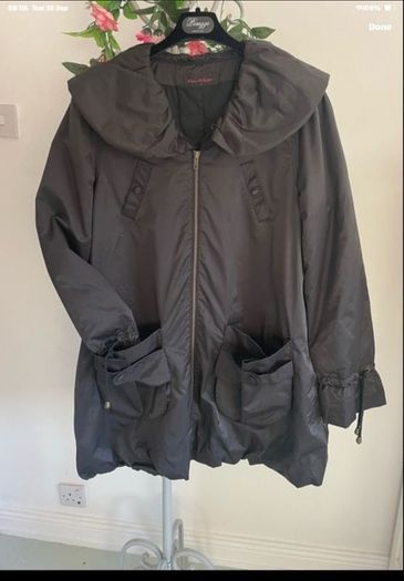 jacket miss selfridge shawl collar parka inspired jacket size 12