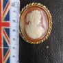 Vintage Organyl Cameo Brooch Image 4