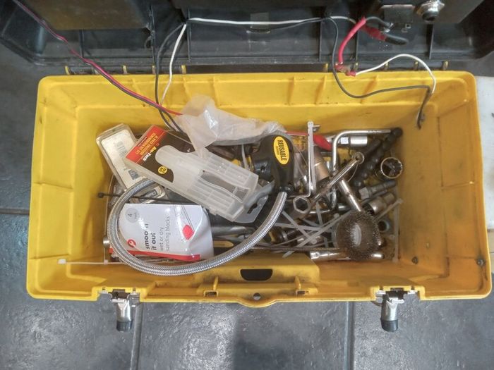 toolbox and tools