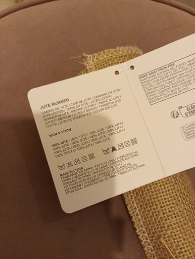 Jute table runner