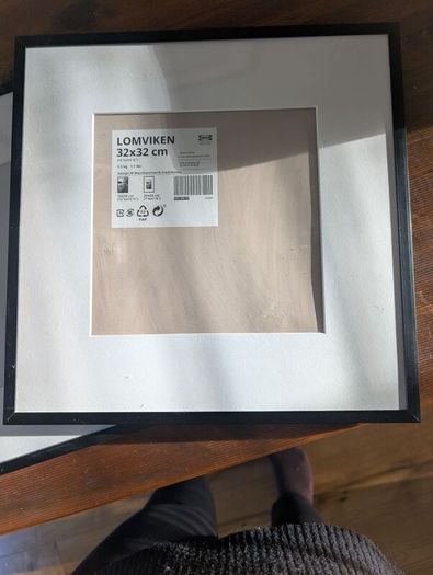 3 x lomviken 32 x 32cm frames Ikea