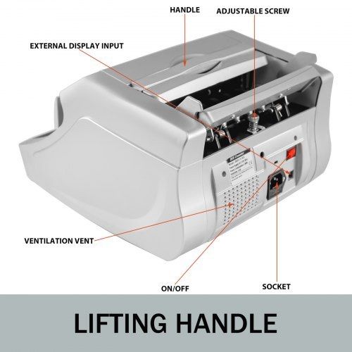 Upgraded Money Counter with UV MG Counterfeit Detector Money Counter Machine, Counts 1000 Notes/Min And More, Multi Currency Bill Cash Counting Machine, With LED Display Money Counter (FREE SHIPPING)