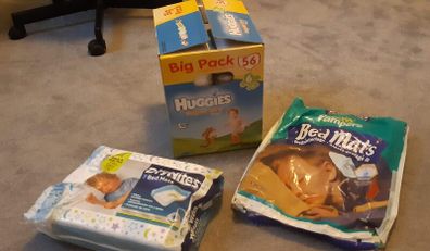 Nappies and bed mats