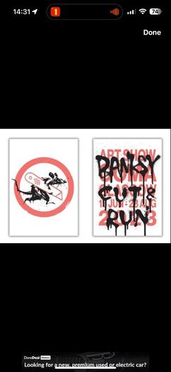 Banksy Cut and Run Poster set and Book