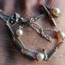 Vintage Sterling Silver 925 Necklace with Pearls 2,7g Image 6