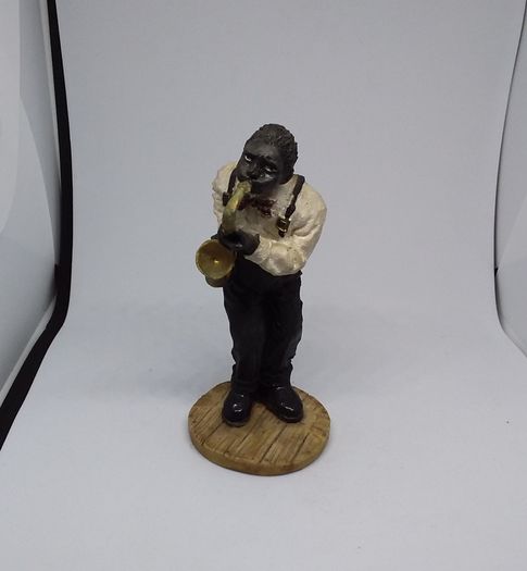 African American Saxophone Player - Vintage