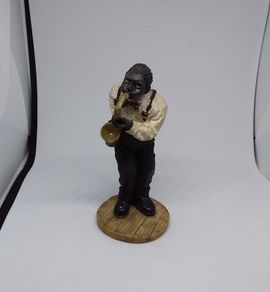 African American Saxophone Player - Vintage