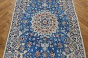 Two Stunning Matching Persian Nain Wool with Silk Hand Knotted Rugs Carpets