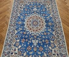 Two Stunning Matching Persian Nain Wool with Silk Hand Knotted Rugs Carpets