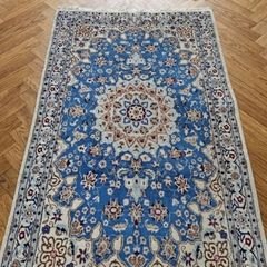 Two Stunning Matching Persian Nain Wool with Silk Hand Knotted Rugs Carpets