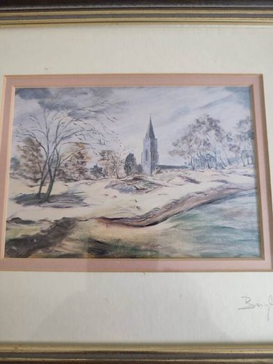 Set Of 4 Framed And Signed Photo Prints By Baryl Suitor Irish Artist.