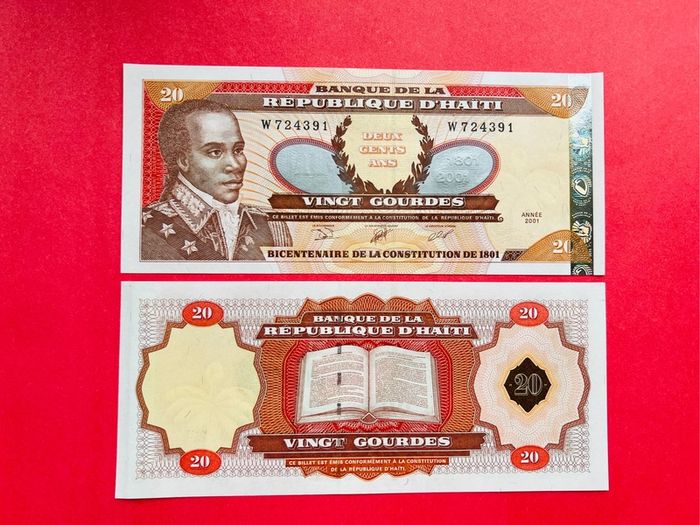 Haiti  20   Gourdes  2001    Pick  271a . ( Uncirculated )