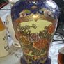 Vintage Satsuma Style Cobalt Blue & Gold Gilt Porcelain Floral Vase Postage Available or Collection in Rochfortbridge Westmeath Image 3
