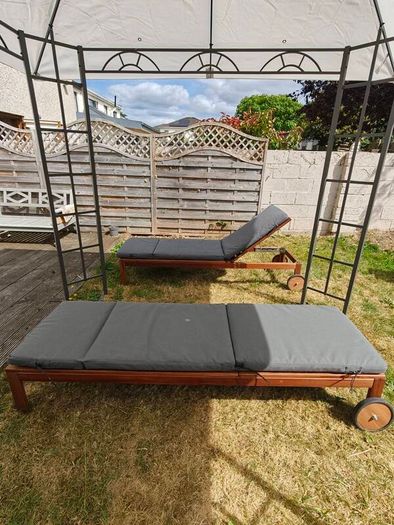 Ikea Nammaro sun loungers x 2 with table