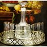 Retro Bohemian Crystal Decanter & Glasses Set Image 5