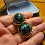 Vintage Green Earrings Image 3
