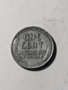 Steel 1 cent USA coin