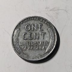 Steel 1 cent USA coin