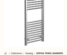 Towel Warmer 1200 x 500 chrome