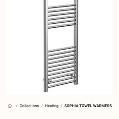 Towel Warmer 1200 x 500 chrome