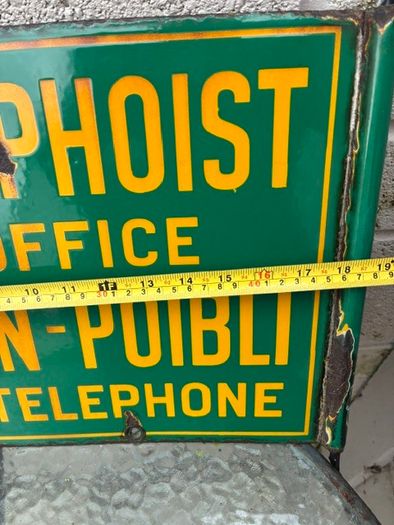 Enamel Sign