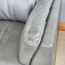 Real leather armchair dark grey very soft and comfortable Image 8