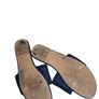Dior Monochromatic Navy 'DWAY' Slides/Sandals Image 5