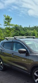 Nordrive Helio Silver Aluminium Roof Bars For Nissan Qashqai 2014 To 2021