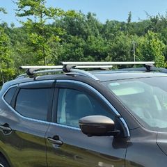 Nordrive Helio Silver Aluminium Roof Bars For Nissan Qashqai 2014 To 2021