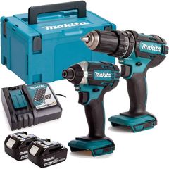 Makita 18v LXT Drill & Impact Driver Kit 2 x 5Ah - New