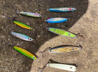 Selection of jigs and spoons-