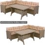 Reversible L Shaped Corner Garden Lounge Seating Set Image 6