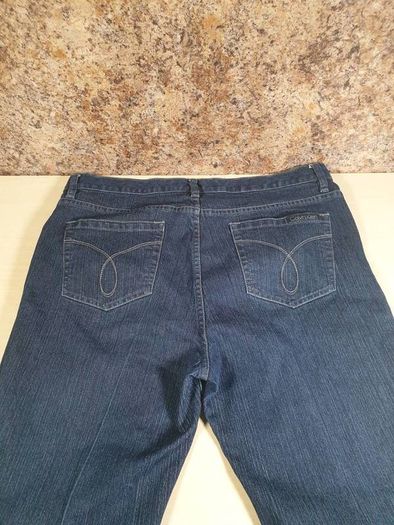 womens Calvin Klein dark blue navy denim jeans Size 32/14  W 34 L 27