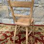 Antique Elm Kitchen Chair. Image 5