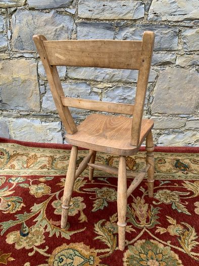 Antique Elm Kitchen Chair.
