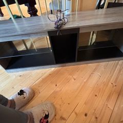 tv stand with lights and usb connection