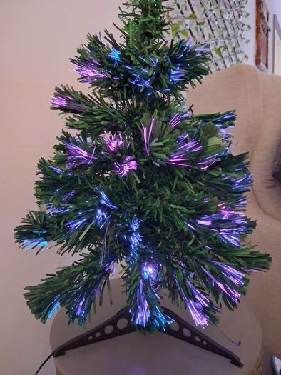 Small fibre optic Christmas tree