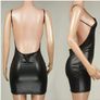 Sexy Faux Leather Dress M,L Image 5