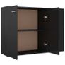 Sideboard High Gloss Black 105x30x75 cm Chipboard Image 4