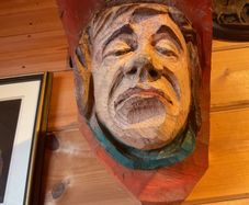 Carved sailors head vintage